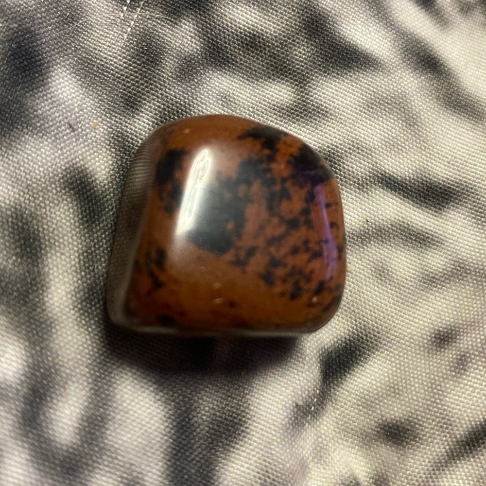 Polished Brown and Black Gemstone